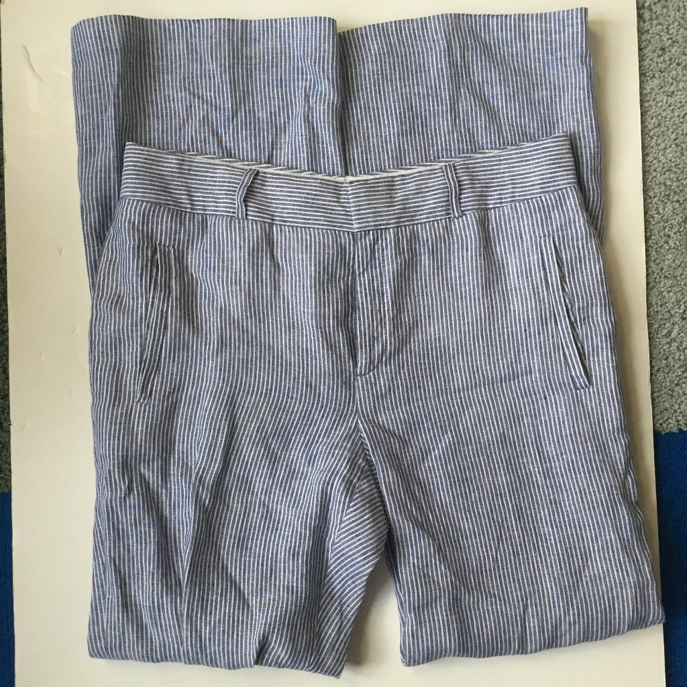 Womens Banana Republic Linen wide leg trousers 12